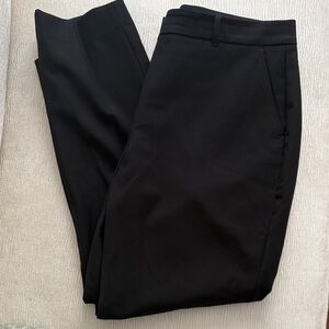 White House Black Market Elle Slim Black Trousers | Size 14 Long Tall